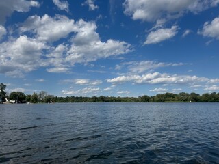clouds over the river