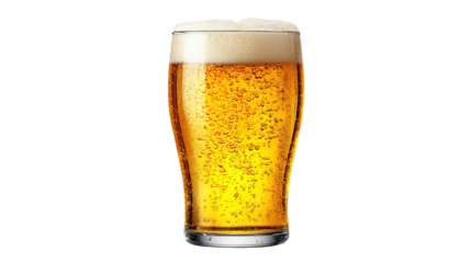 Tall glass of iced cola with red straw isolated on transparent background