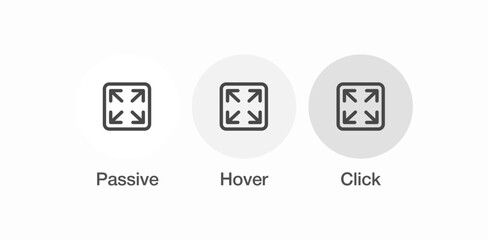 expand screen arrows icon icon sign vector