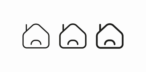 home screen error icon sign vector