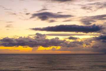 sunset over the ocean