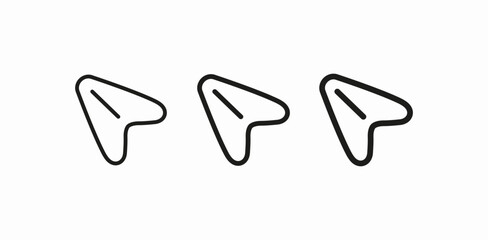paper airplane send symbol icon sign vector