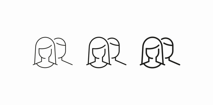 user group people profile icon sign vector