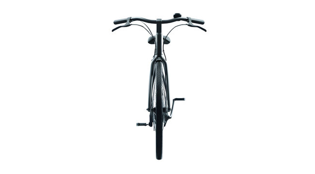 Sleek modern bicycle front view, perfect for urban commuting and lifestyle content, ready for your next project - Powered by Adobe
