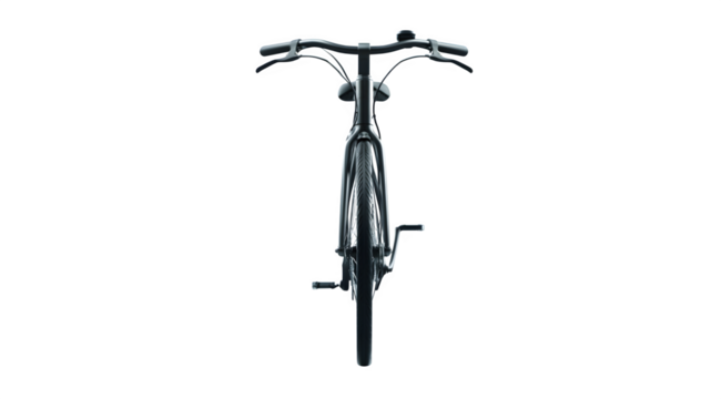 Sleek modern bicycle front view, perfect for urban commuting and lifestyle content, ready for your next project