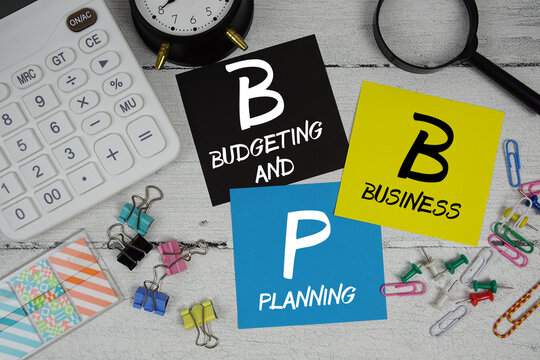 BBP Budgeting and Business Planning text phrase of business and financial concept
