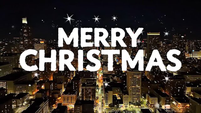 Merry Christmas night wishing background at night 