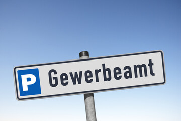 Parkplatz für das Gewerbeamt