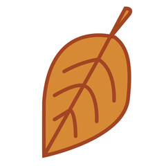 orange autumn maple leaf vector illustration