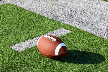 Football on the turf field