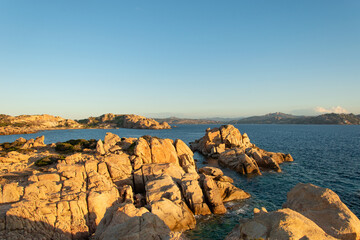 La Maddalena Archipelago, beautiful coastline, La Maddalena Archipelago National Park, Sardinia, Italy