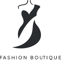 Obraz premium Stylish and modern logo design for a fashion boutique showcasing elegance and sophistication.