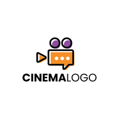 Movie Camera Logo Design. Minimalist and Modern. Vector illustration