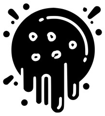 Melting cookie icon