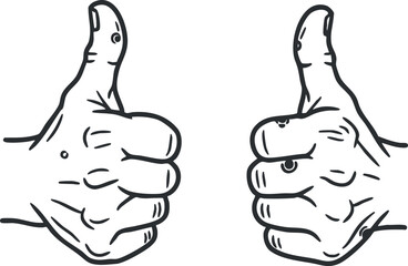Two hands giving thumbs up gesture symbolizing approval and positivity in communication.