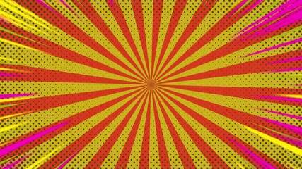 comic cartoon abstract background frame animation footage video - Powered by Adobe