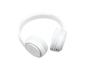 Professional Pair of White Headphones on White Background for Creative Projects  