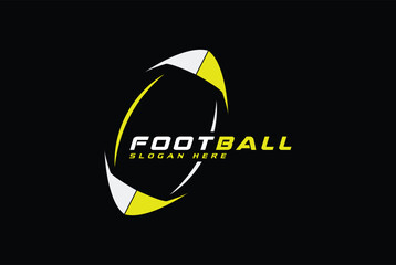 American Football Sports badge logo vector illustration - Rugby logo.