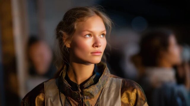 Costume designers stitch details, pin fabric, and check fitting adjustments backstage as performers wait, symbolizing behind the scenes craftsmanship, tailoring artistry, and perfectionism hidden