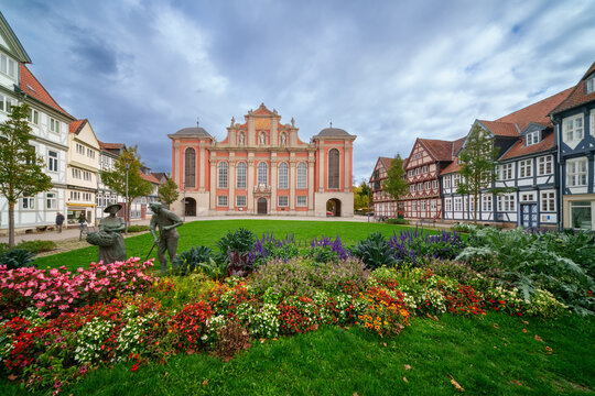 St. Trinitatis (Holy Trinity), or colloquially Trinitatiskirche, is a Lutheran church in Wolfenb&uuml;ttel, Lower Saxony, Germany, consecrated in 1719. Designed by Hermann Korb, it is a rare Baroque church