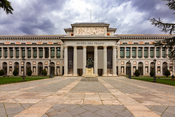 Famous Prado museum in Madrid, Spain