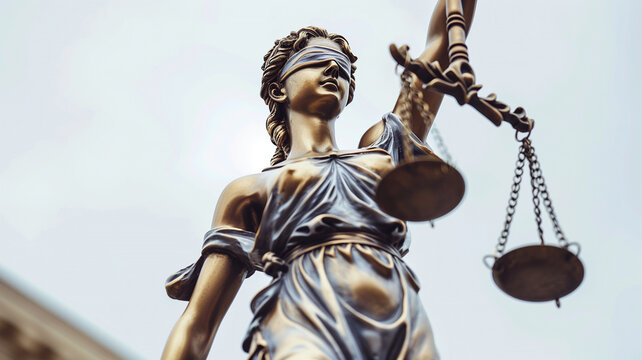 Escultura que representa la justicia