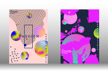 Modern design template. Creative vector backgrounds from fashionable shapes for creating a designer abstract cover, banner, poster, booklet. Vector illustration. EPS 10.