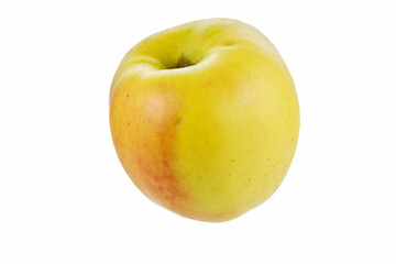 Yellow apple Golden isolated on white background. Close-up