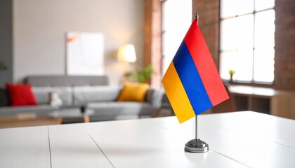 Table-top Armenian flag