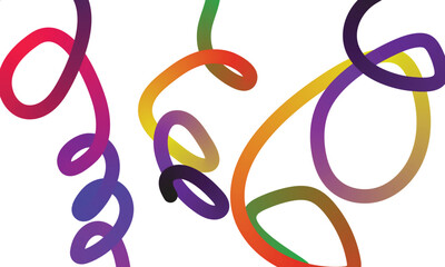 Vibrant Abstract Colorful Flowing Ribbons Background