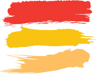 Red and Yellow Grungy Paint Brush Strokes Textures