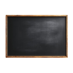 PNG of A vintage wooden-framed blackboard ideal for classroom or presentation settings.