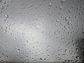 water drops on glass