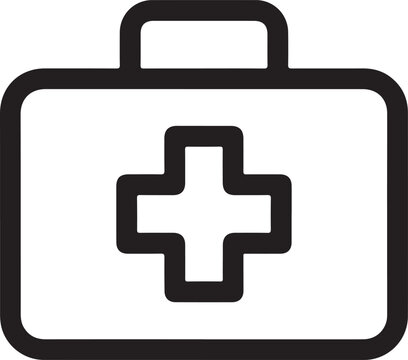 First aid kit icon symbolizing emergency medical care and urgent assistance.