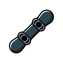 Snowboard Icon on White Background Vector Art Illustration on white background.