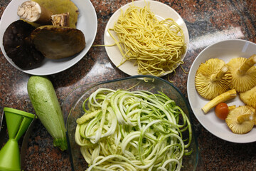 italian spaguetti pasta with nutritional carbohydrates