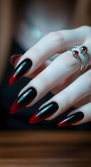 Vampire style nails 
