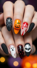 Halloween nails style 