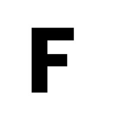 Simple Geometric Letter F Icon