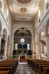 Interior View of Saint Stephens Church in Motovun, Istria, Croatia