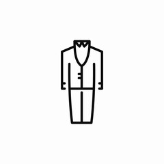 male suit costume icon sign vector