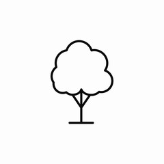 tree nature park icon sign vector