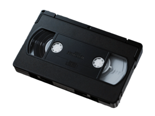 Retro Black VHS Transparent Background