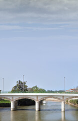 Bridge over the Vouga River in the city of Agueda in northern Portugal