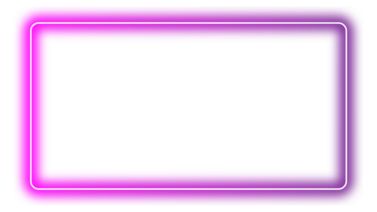 Pink and Purple Neon Frame Icon – Bold Rectangular Border Design