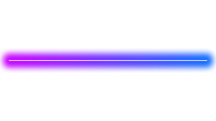 Obraz premium Purple Blue gradient neon light line with glow effect
