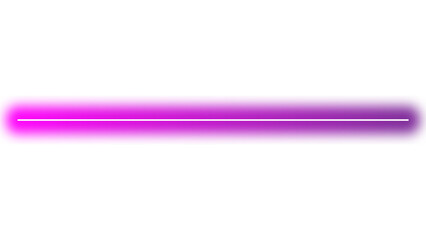 Pink gradient neon light line with glow effect