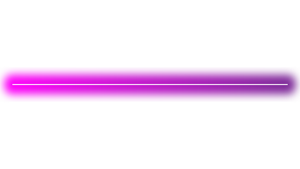 Pink gradient neon light line with glow effect