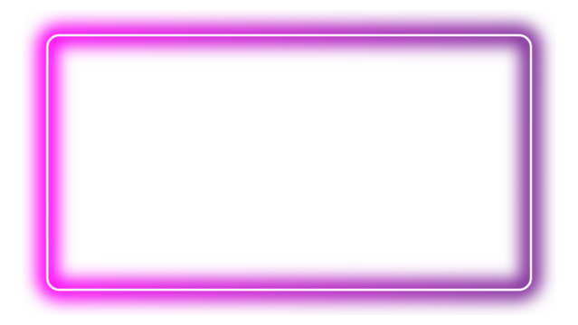 Pink and Purple Neon Frame Icon – Bold Rectangular Border Design