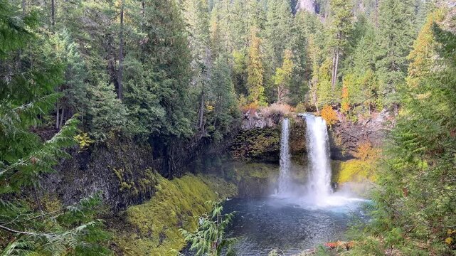Views of Oregon: Koosah falls on the Mckensie River.
